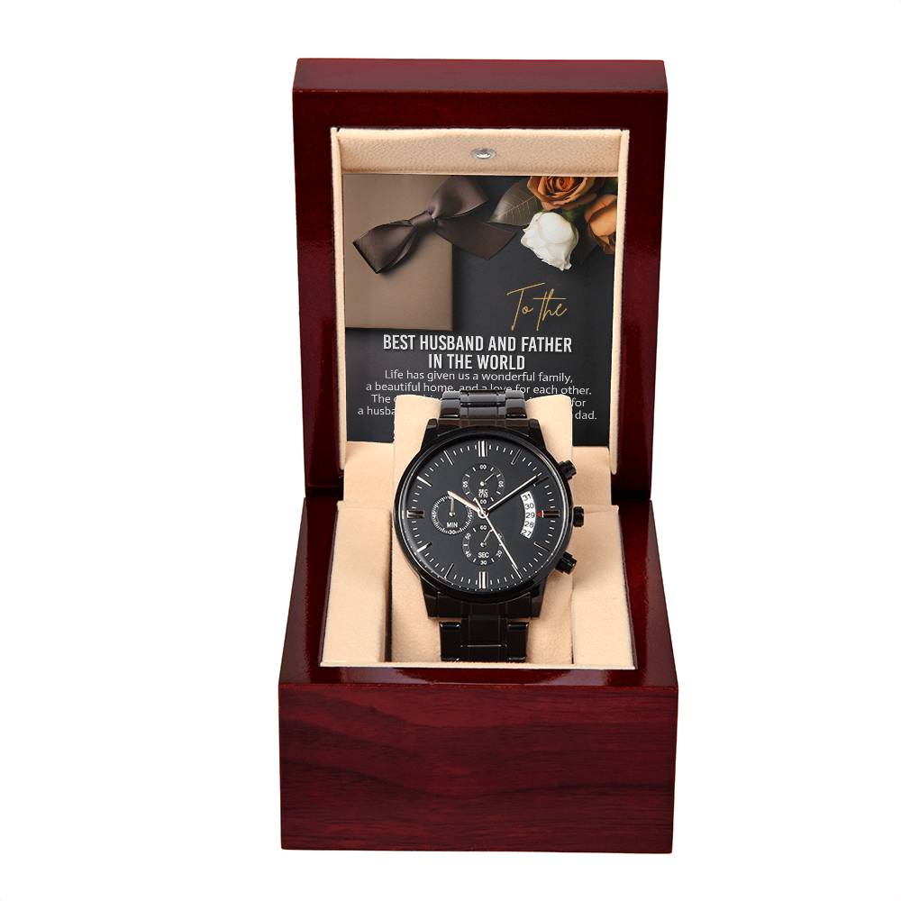 Husband - For Each Other - Metal Chronograph Watch