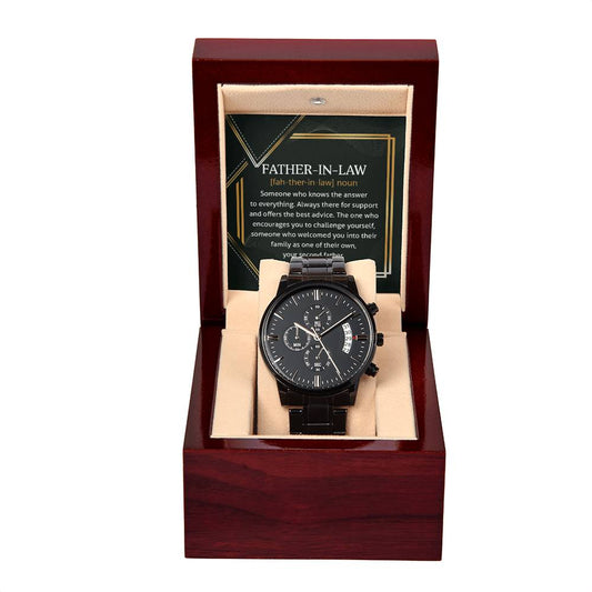 Father-in-Law - Challenge Yourself - Metal Chronograph Watch