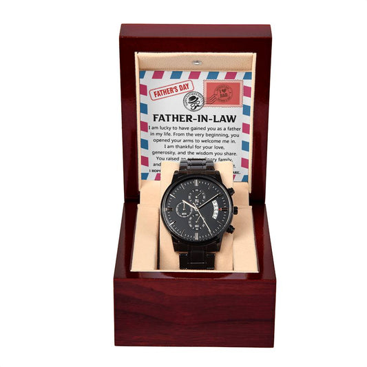 Father-in-law - As A Father - Metal Chronograph Watch