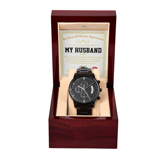 Husband - Deepest Appreciation - Metal Chronograph Watch