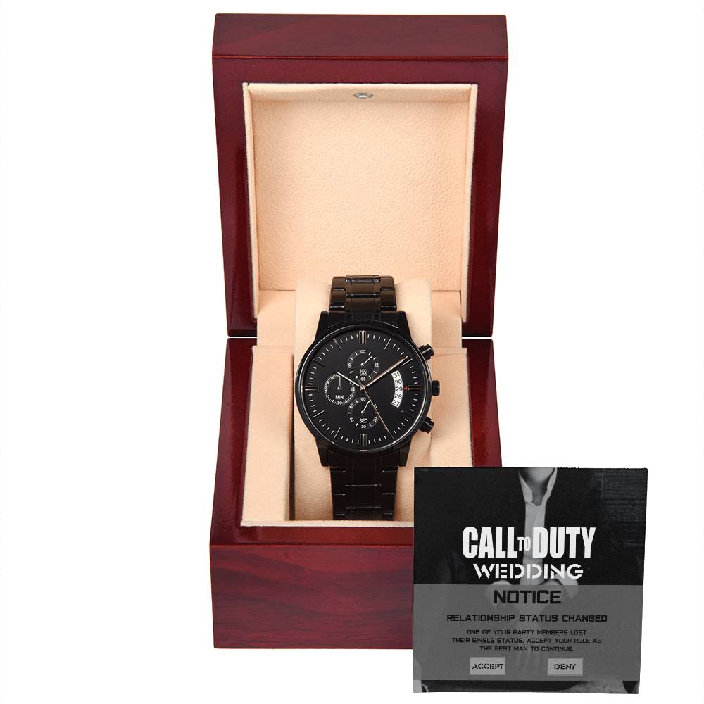 Best Man - Call to Duty - Metal Chronograph Watch