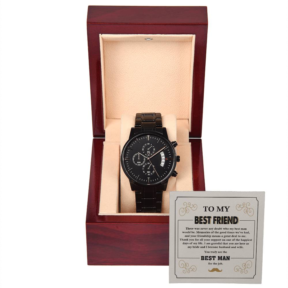 Best Man - All Your Support - Metal Chronograph Watch