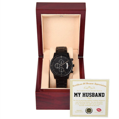 Husband - Deepest Appreciation - Metal Chronograph Watch