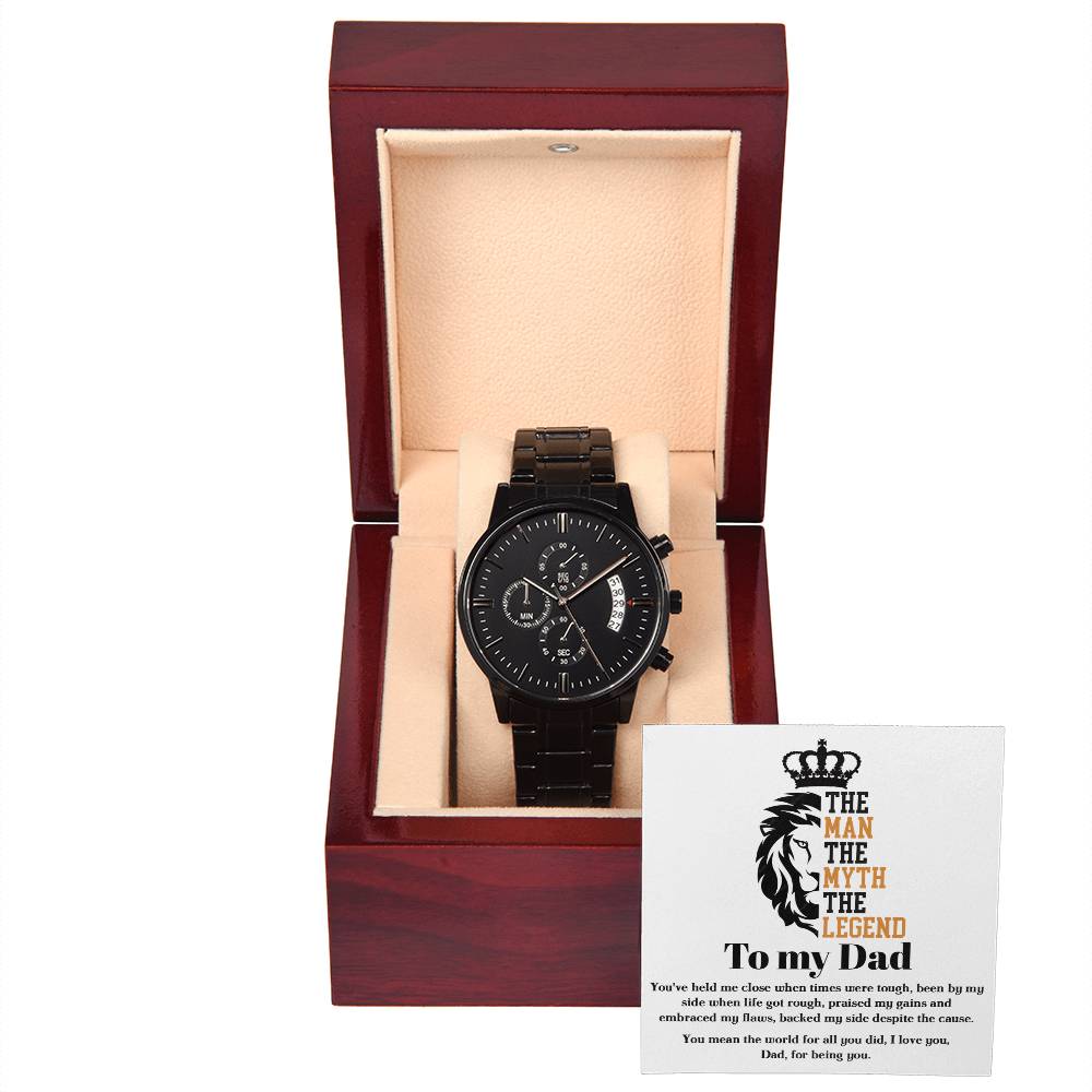 Dad - The Legend - Metal Chronograph Watch