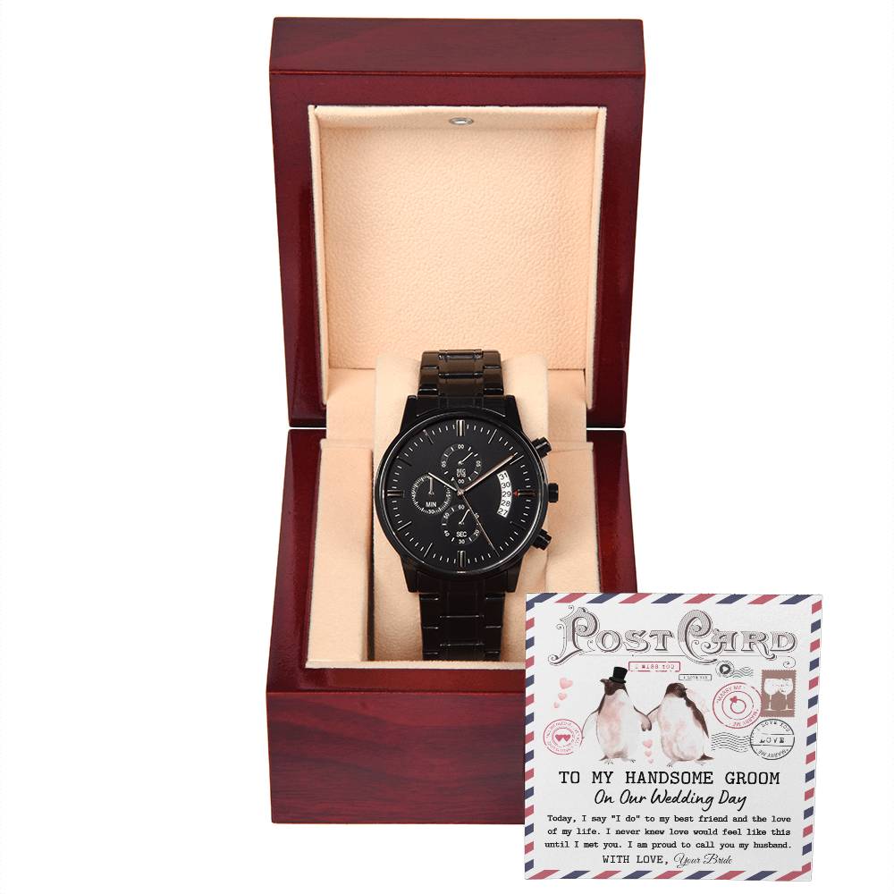 Groom - I Met You - Metal Chronograph Watch