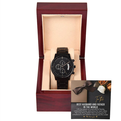 Husband - For Each Other - Metal Chronograph Watch