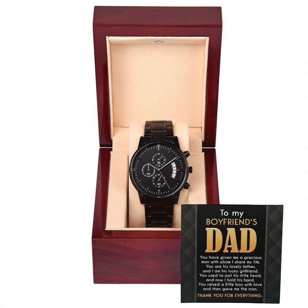 Boyfriend's Dad - The Man - Metal Chronograph Watch