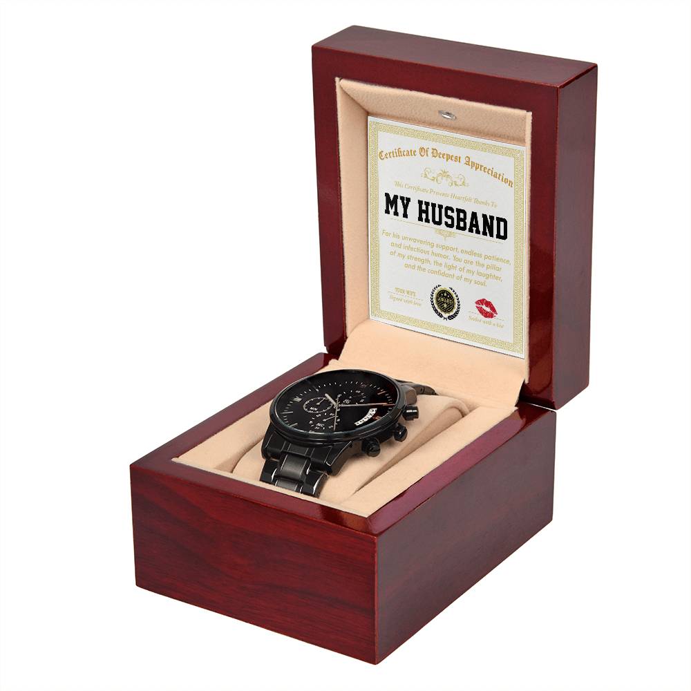 Husband - Deepest Appreciation - Metal Chronograph Watch