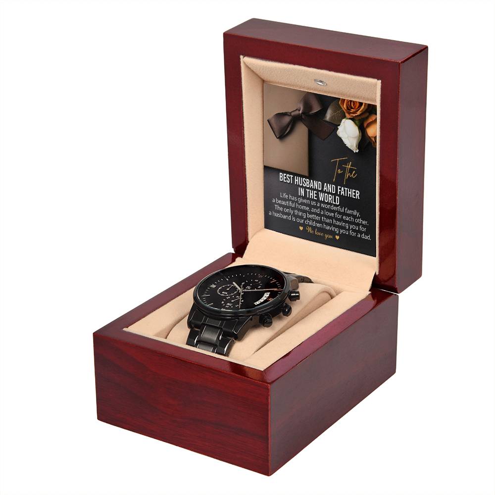 Husband - For Each Other - Metal Chronograph Watch