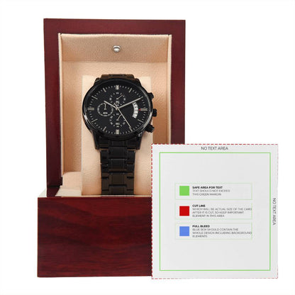 Black Chronographic Watch