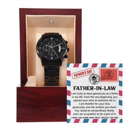 Father-in-law - As A Father - Metal Chronograph Watch