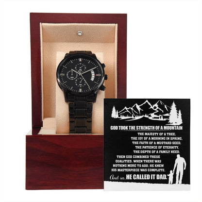 Dad - Called It Dad - Metal Chronograph Watch