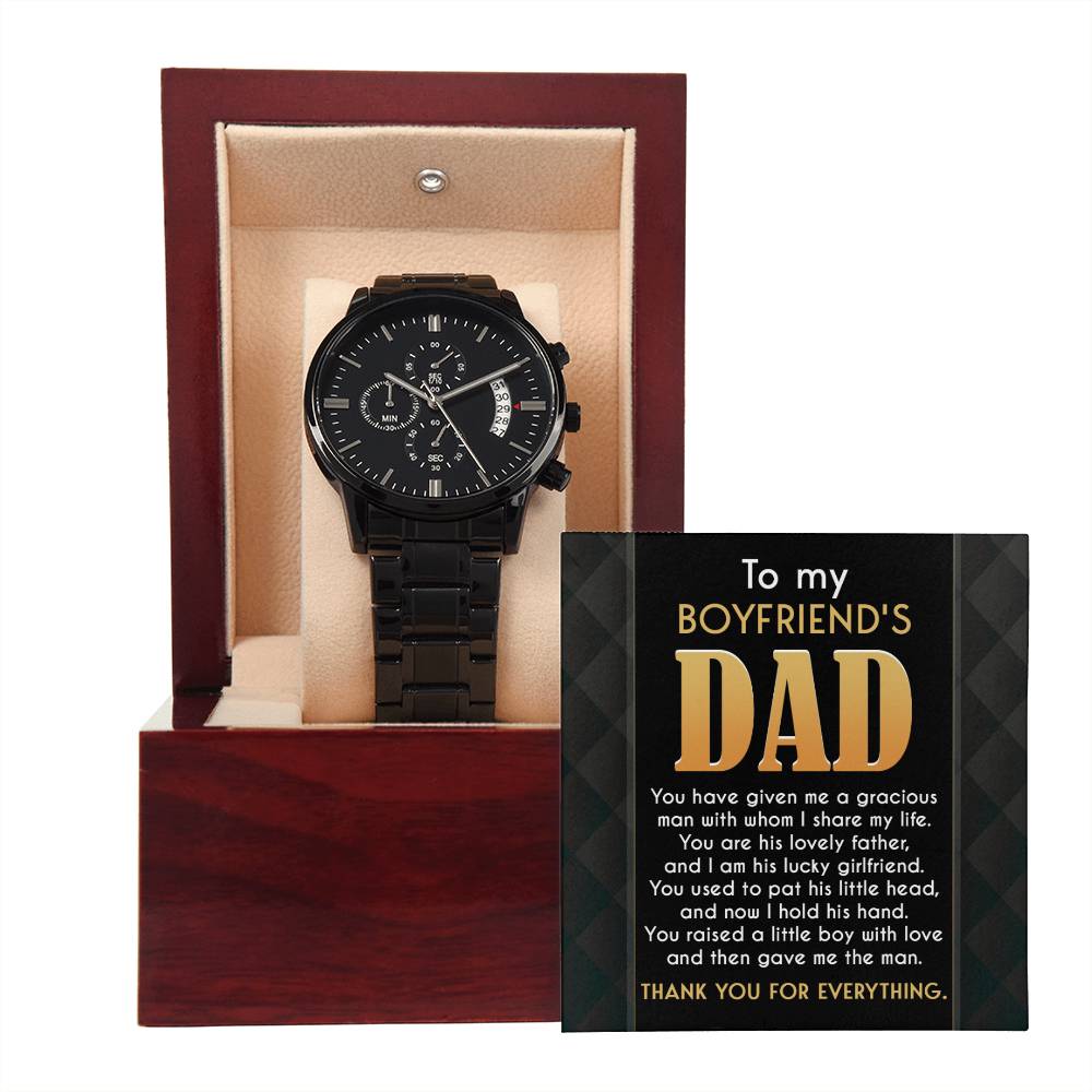 Boyfriend's Dad - The Man - Metal Chronograph Watch