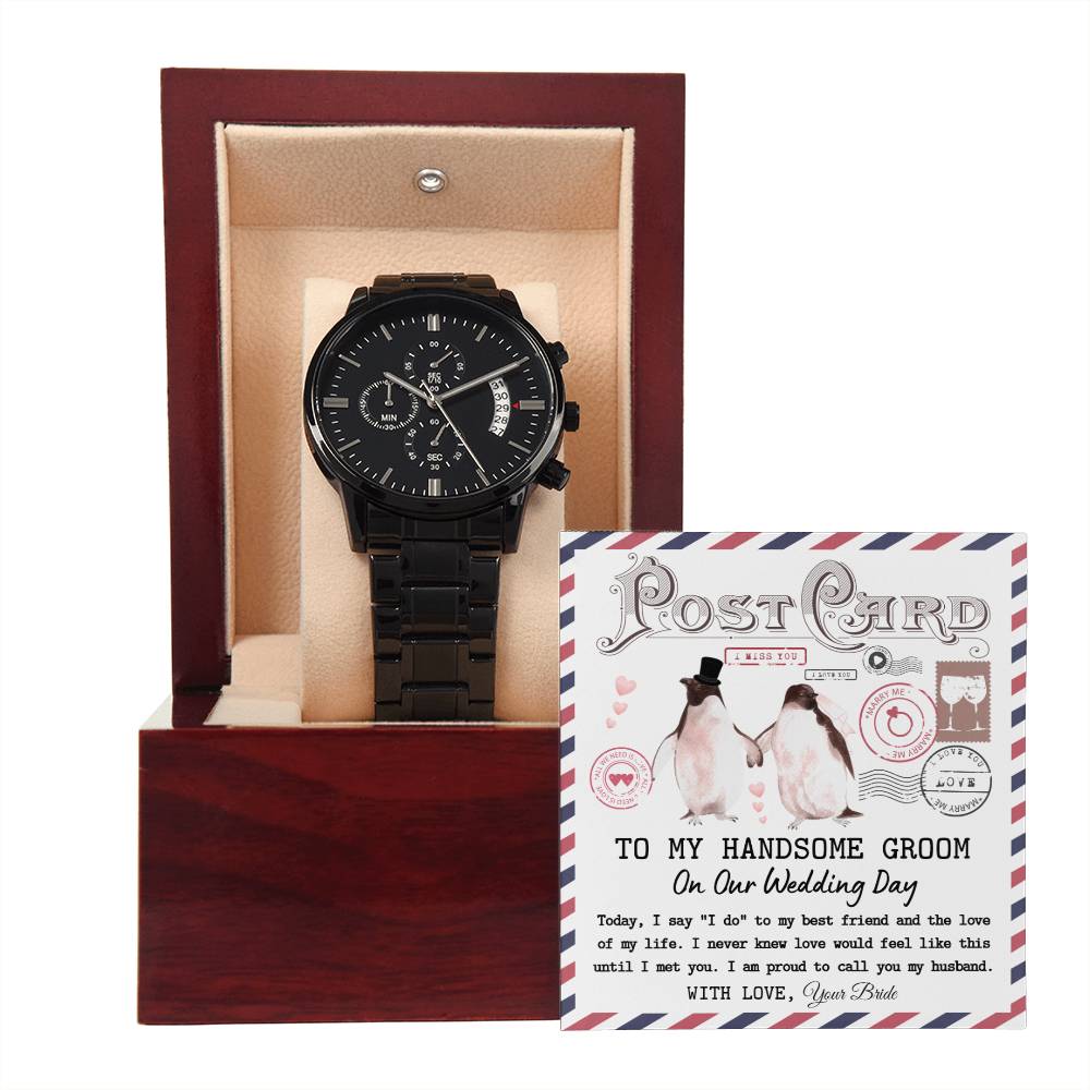 Groom - I Met You - Metal Chronograph Watch