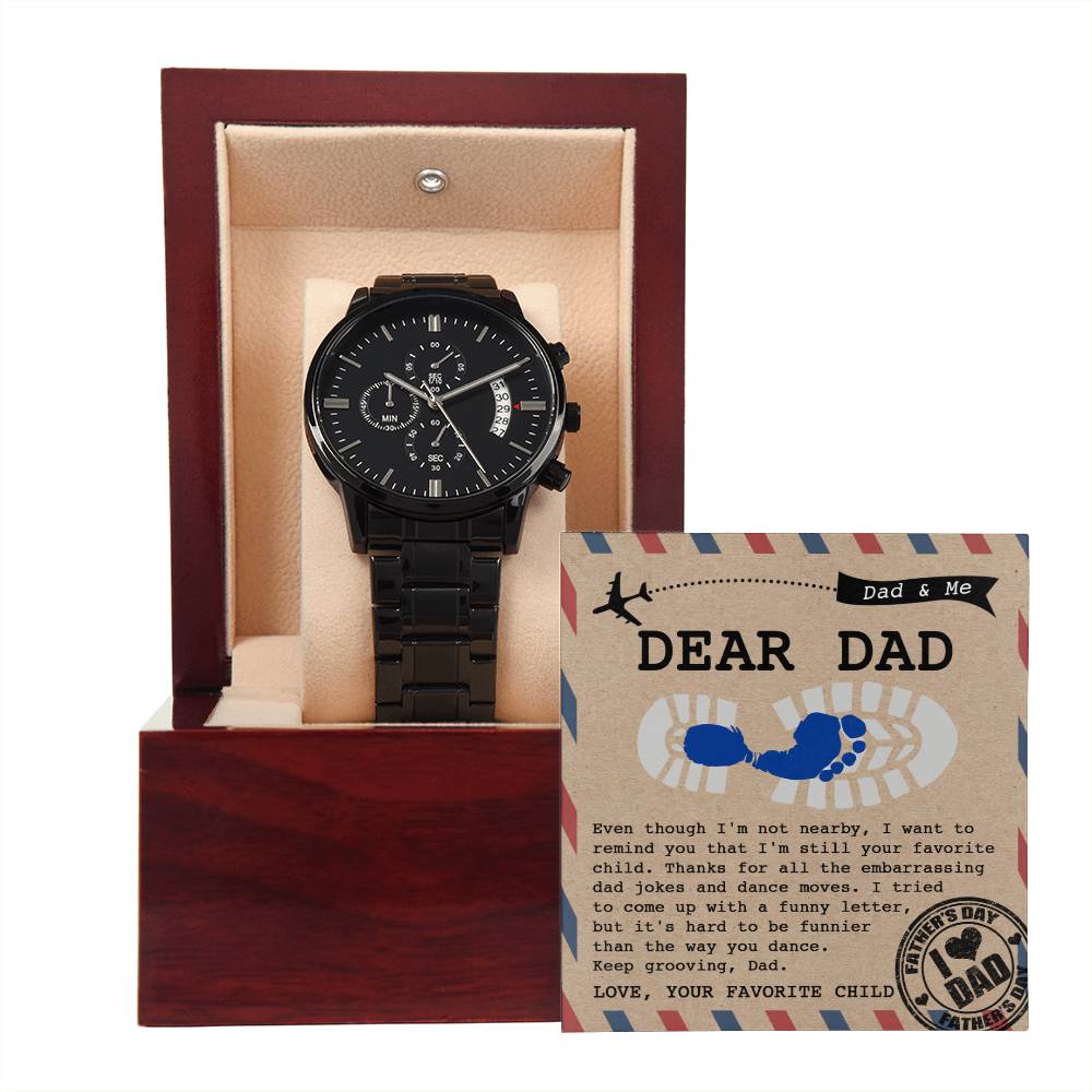 Dad - Your Favorite Child - Metal Chronograph Watch