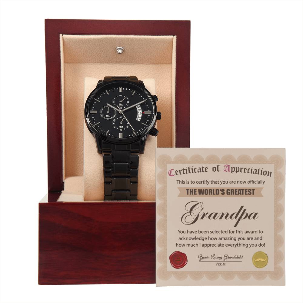 Grandpa - Everything You Do - Metal Chronograph Watch