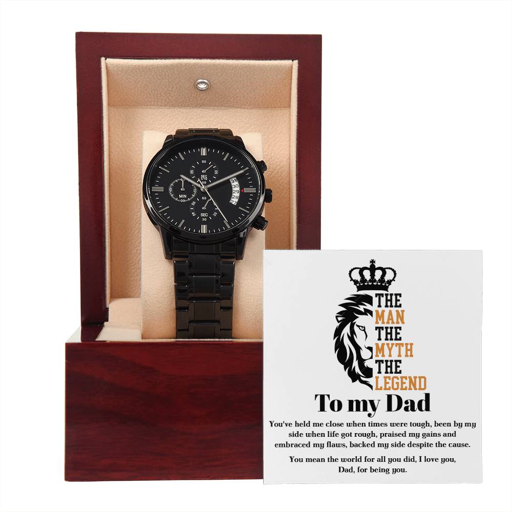 Dad - The Legend - Metal Chronograph Watch