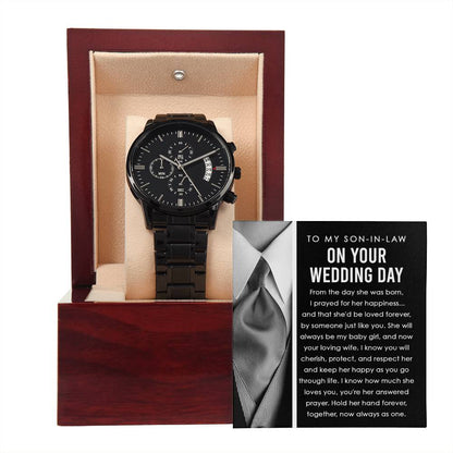 Son-in-Law - Hold Her Hand - Metal Chronograph Watch