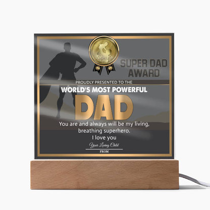 Dad - Super Dad Award - Acrylic