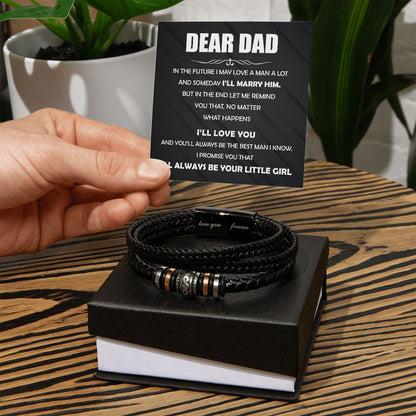 Dear Dad - The Best Man - Love You Forever Bracelet