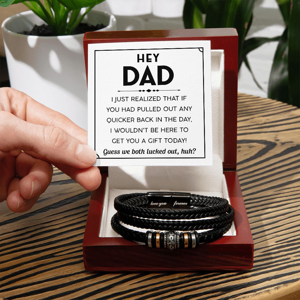 Hey Dad - Love You Forever Bracelet