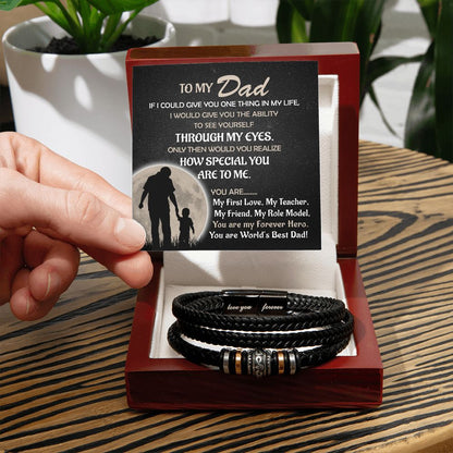 My Forever Hero - Son To Dad - Love You Forever Bracelet