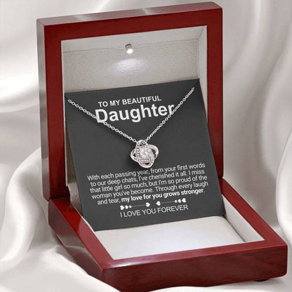 My Beautiful Daughter - Necklace With Message