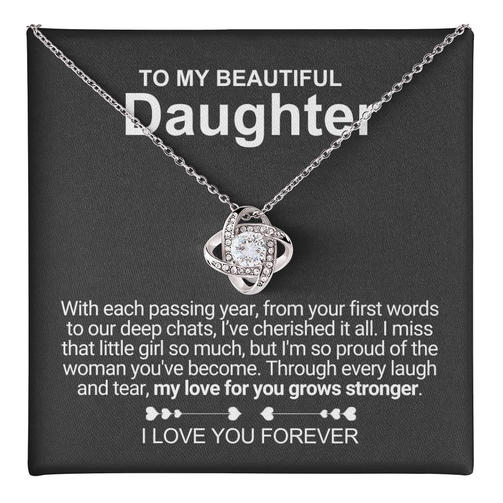 My Beautiful Daughter - Necklace With Message