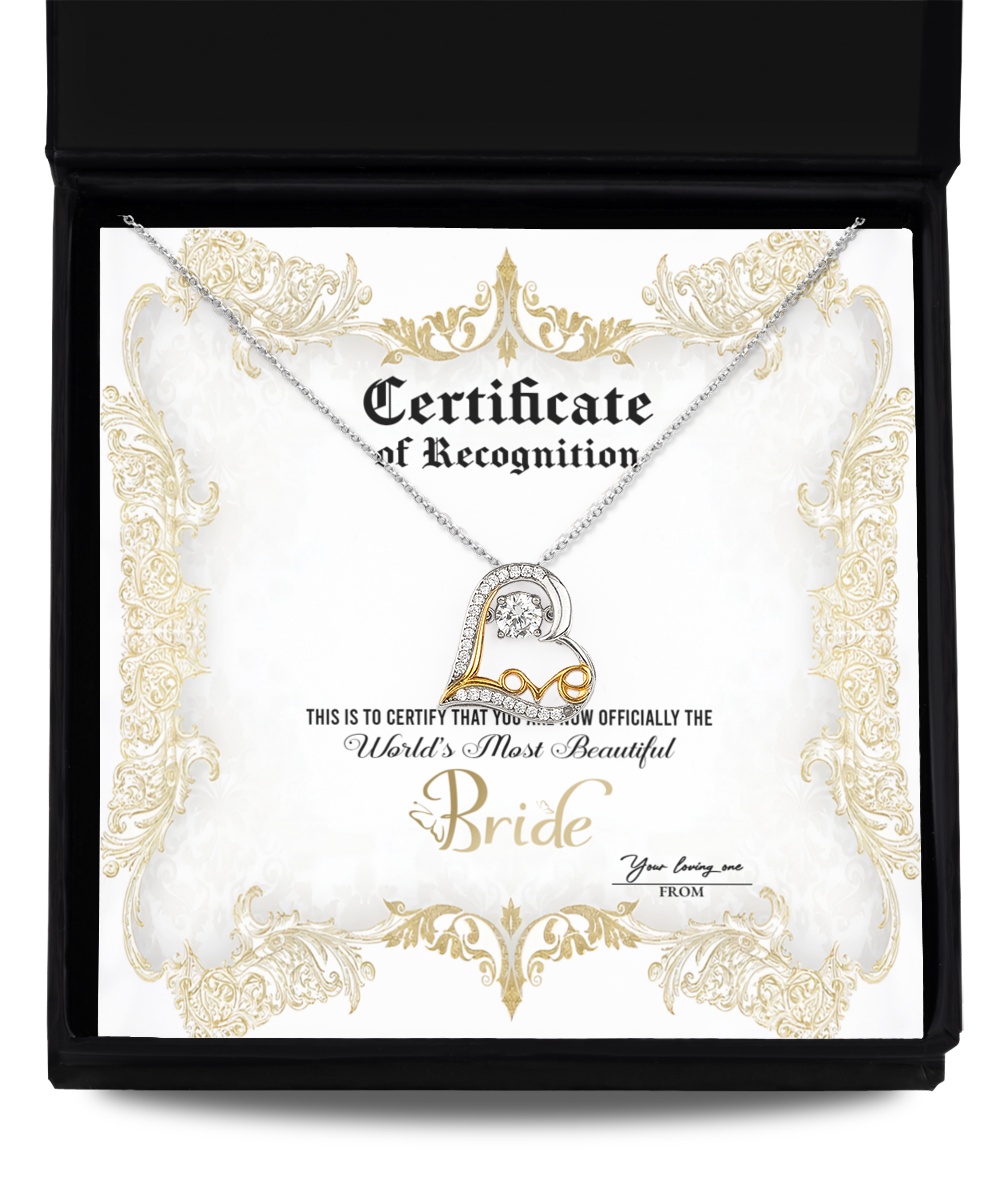 Bride - Certificate Of Achievement - GB