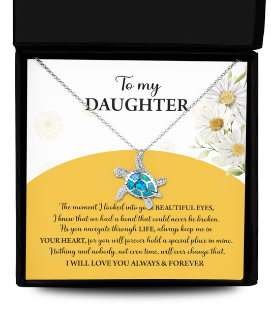 Daughter - A Special Place - Opal Turtle Necklace