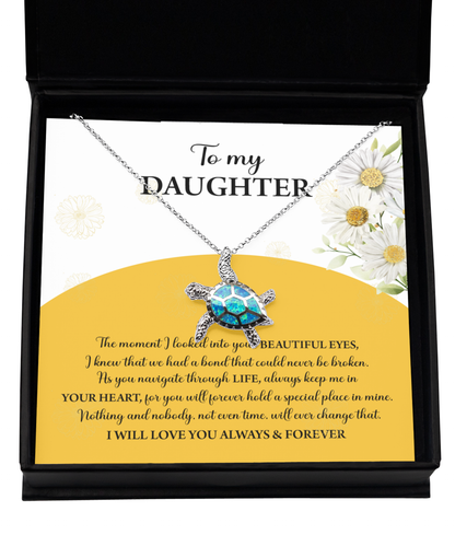 Daughter - A Special Place - Opal Turtle Necklace