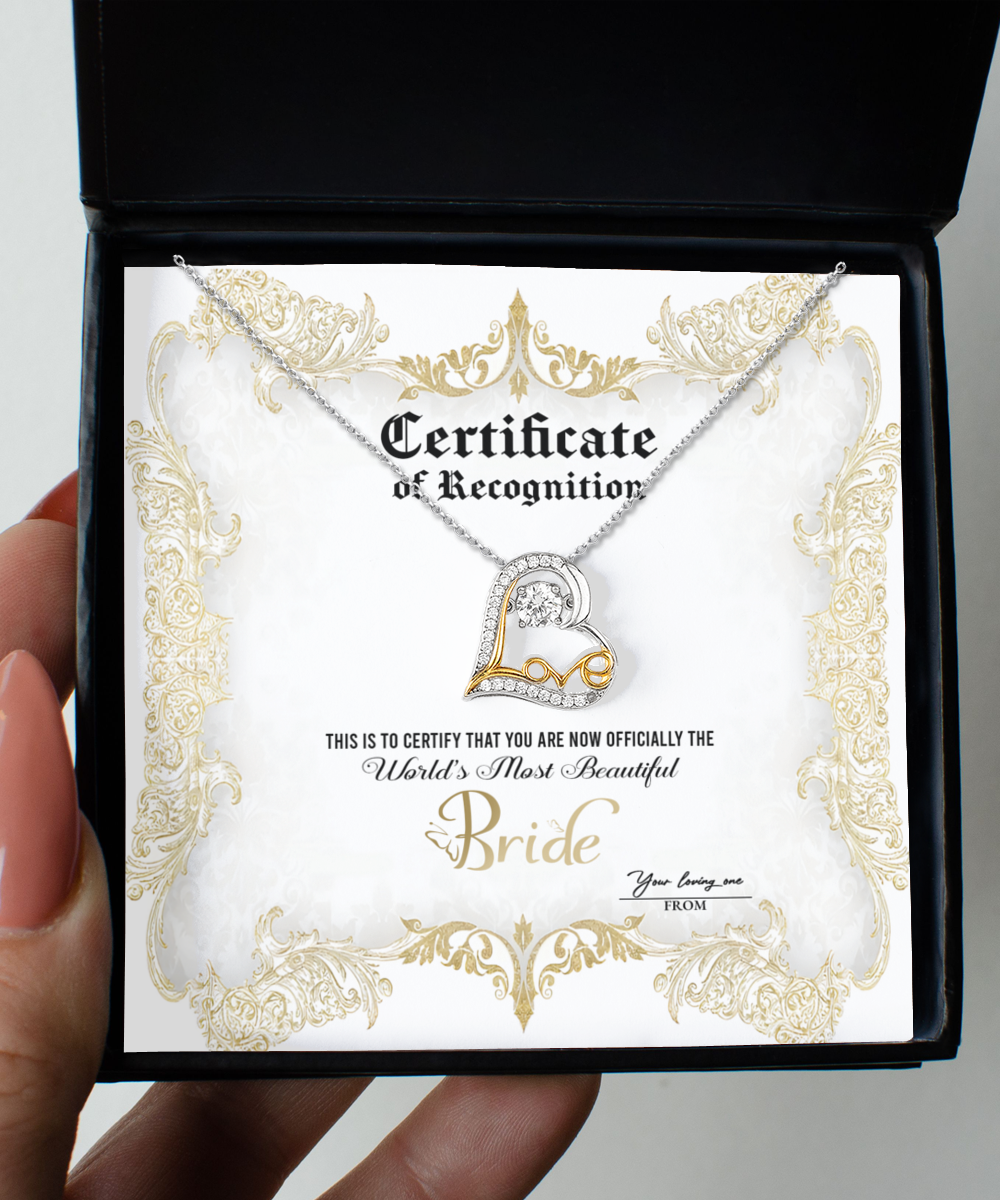 Bride - Certificate Of Achievement - GB