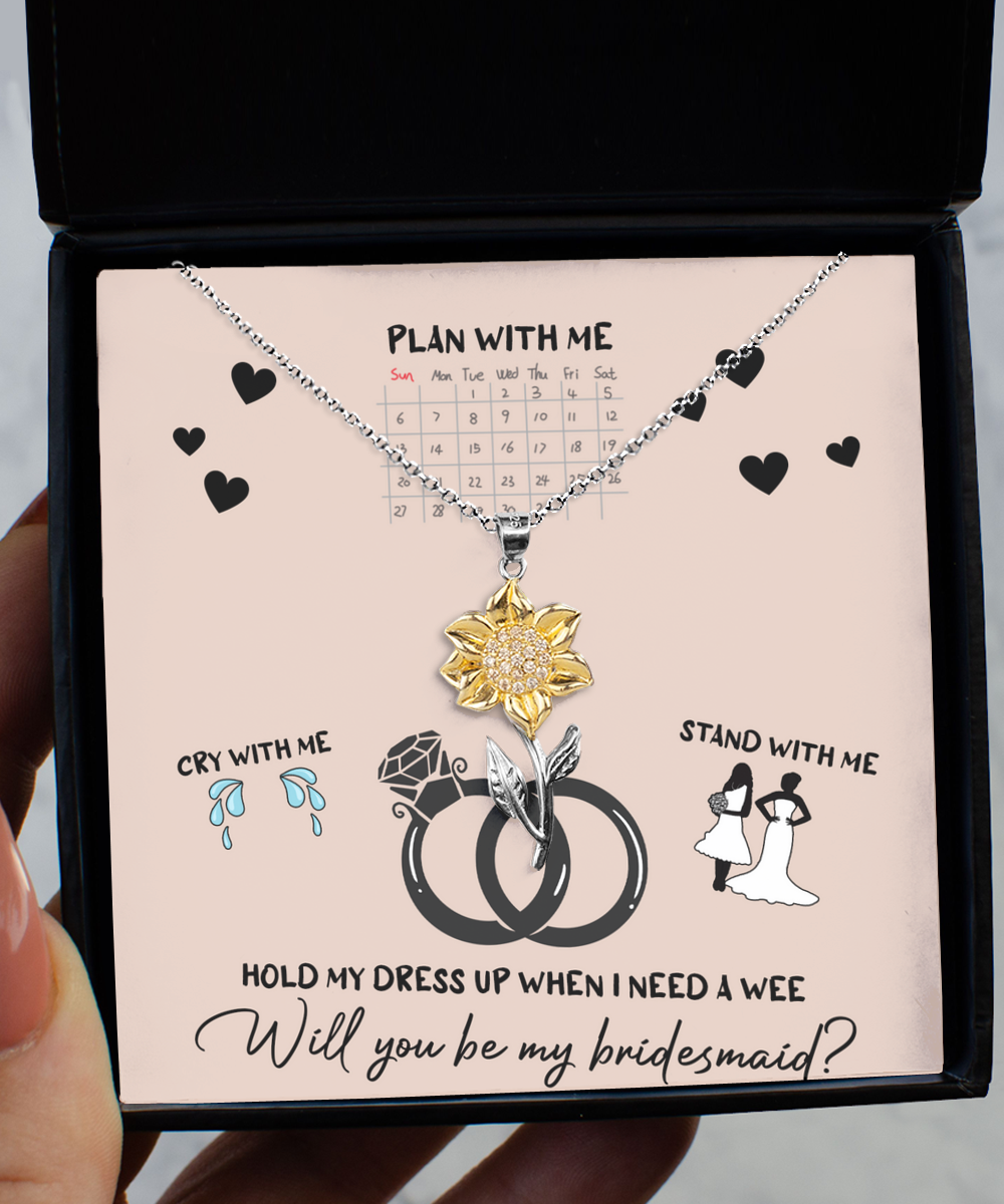 Bridesmaid - Will You Be 2 - Love Knot Necklace - GB