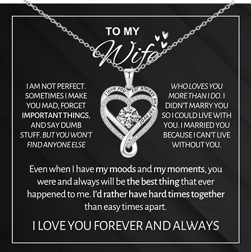 To My Wife - Forever & Always Necklace
