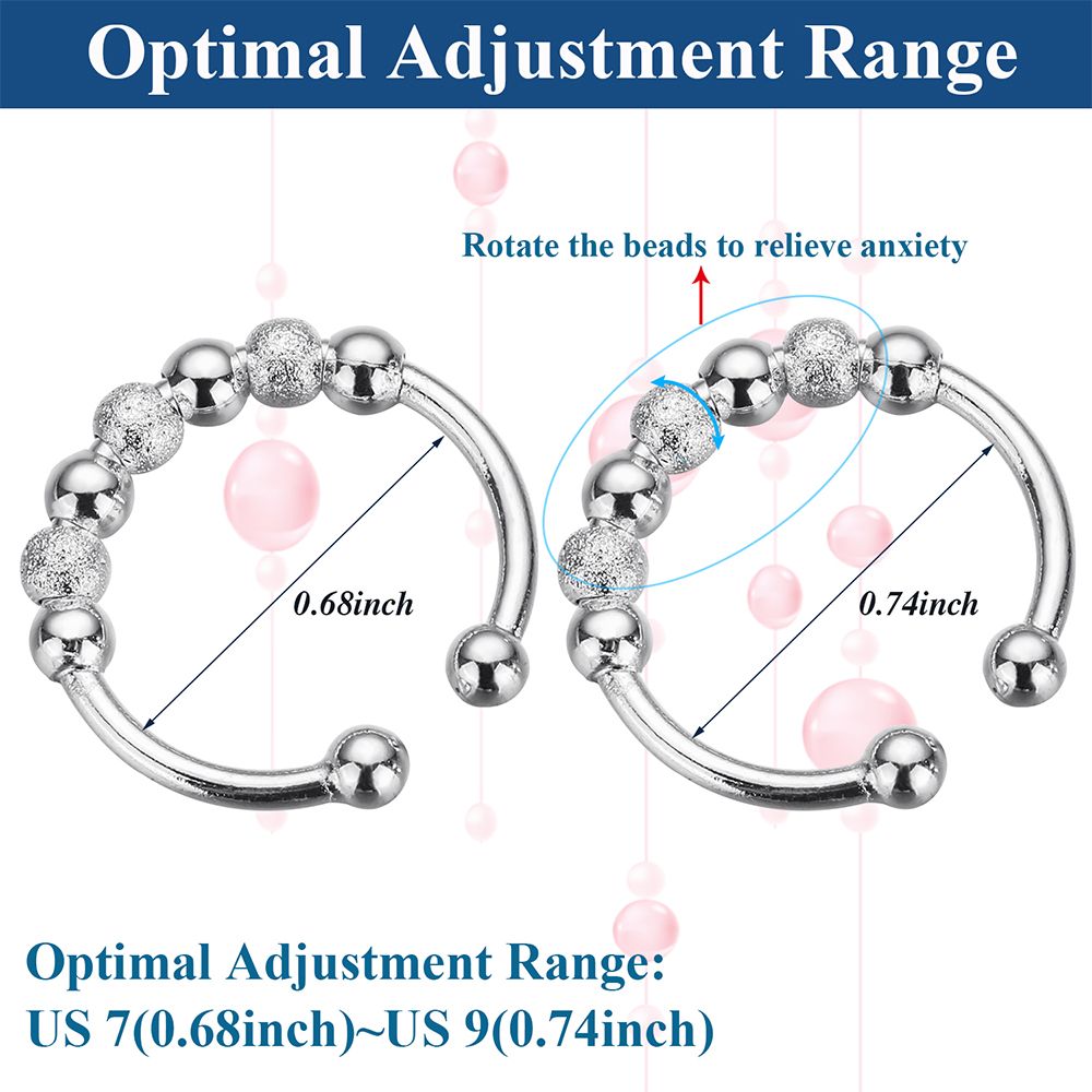 Anxiety Bead Ring (Adjustable)