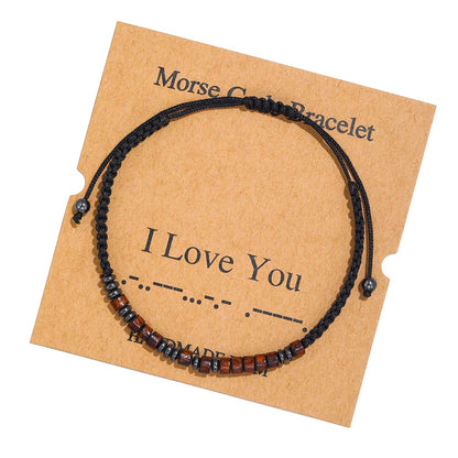 Morse Code Adjustable Bracelets