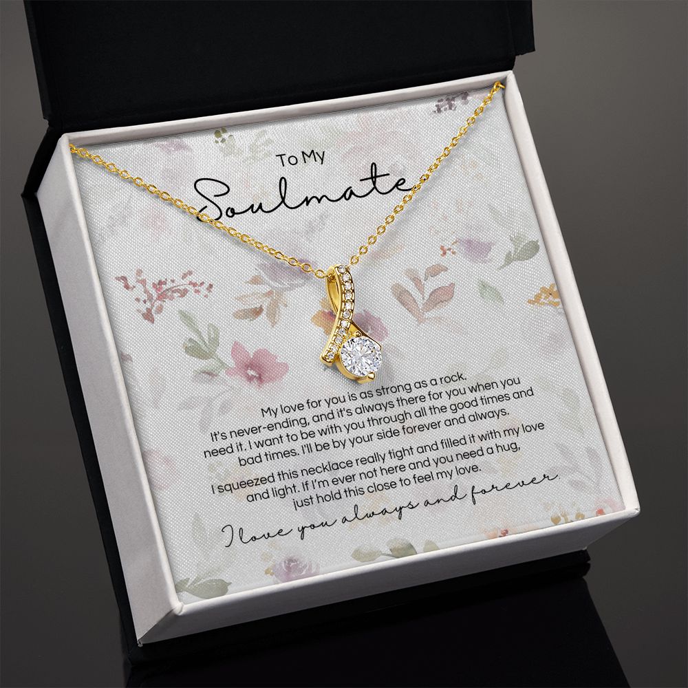 To My Soulmate - Strong As A Rock - Pendant - Design 3