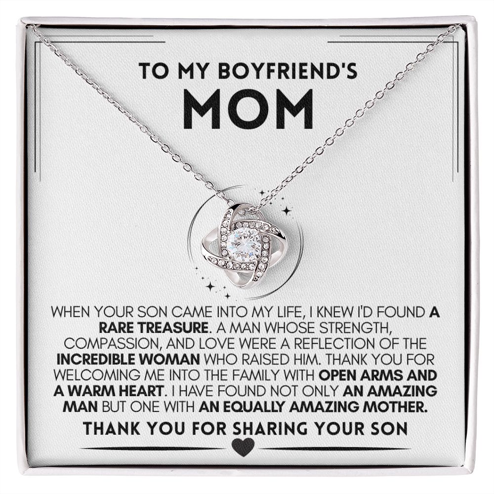 Boyfriend's Mom Necklace, To My Boyfriends Mother Birthday Christmas M –  Zorora