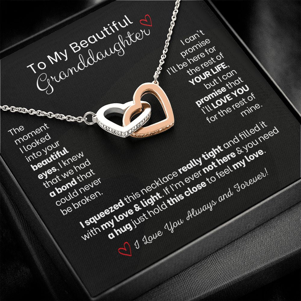 My Beautiful Granddaughter - Love & Light - Interlocking Hearts S9f
