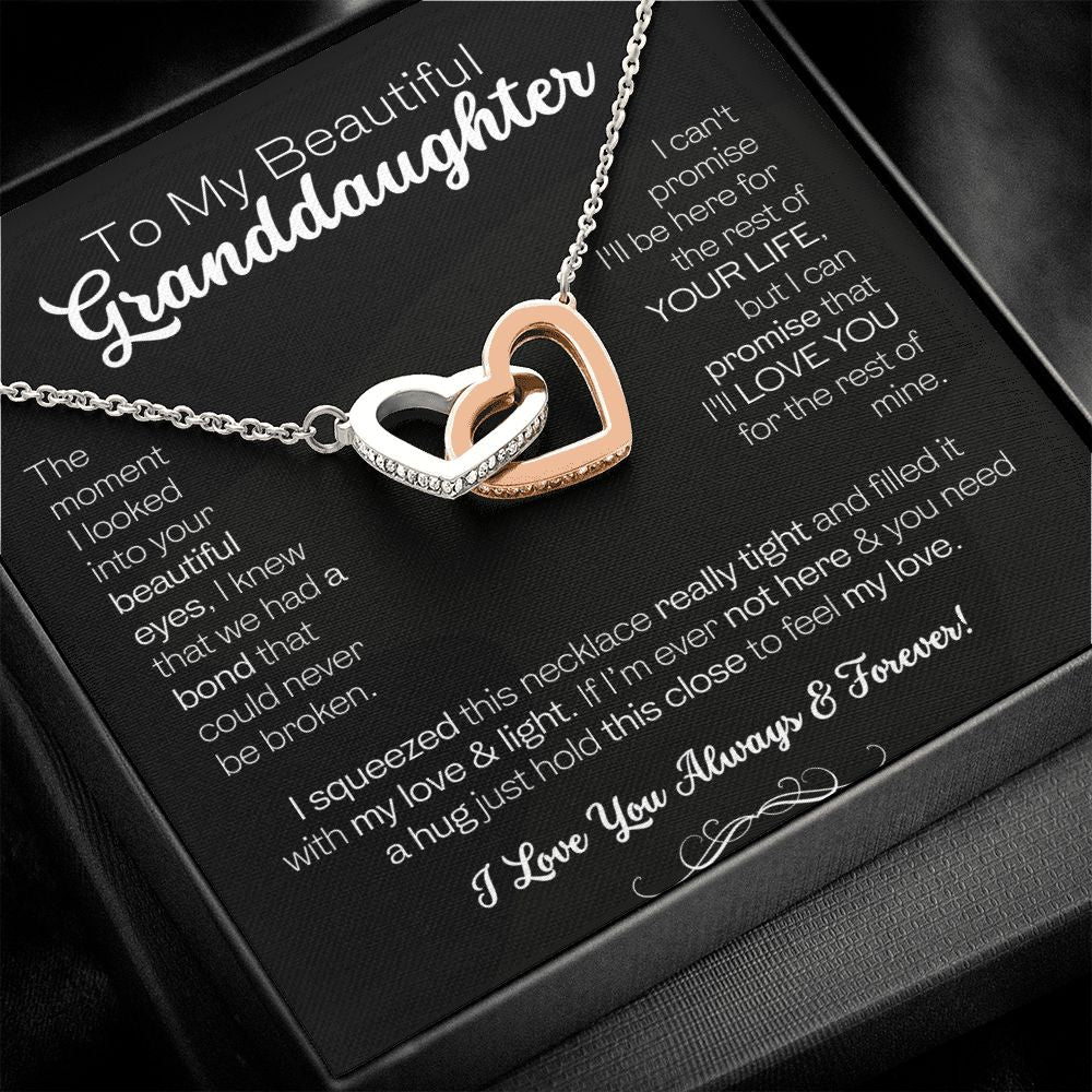 My Beautiful Granddaughter - My Love & Light - Interlocking Hearts p2b