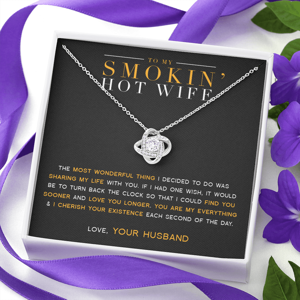 To My Wife - My Everything - Love Knot Necklace