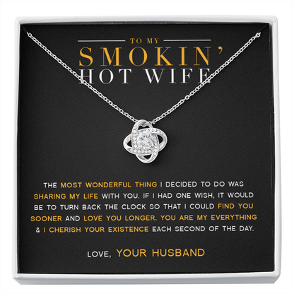 To My Wife - My Everything - Love Knot Necklace