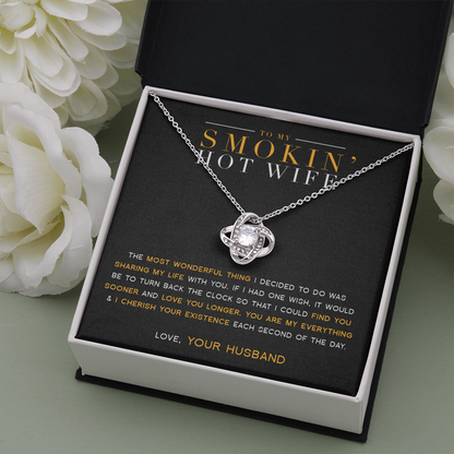 To My Wife - My Everything - Love Knot Necklace