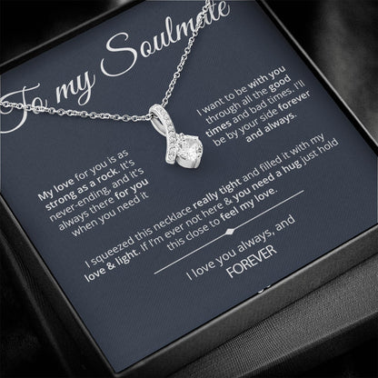 To My Soulmate Necklace - Strong As Rock - Dark