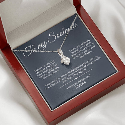 To My Soulmate Necklace - Strong As Rock - Dark